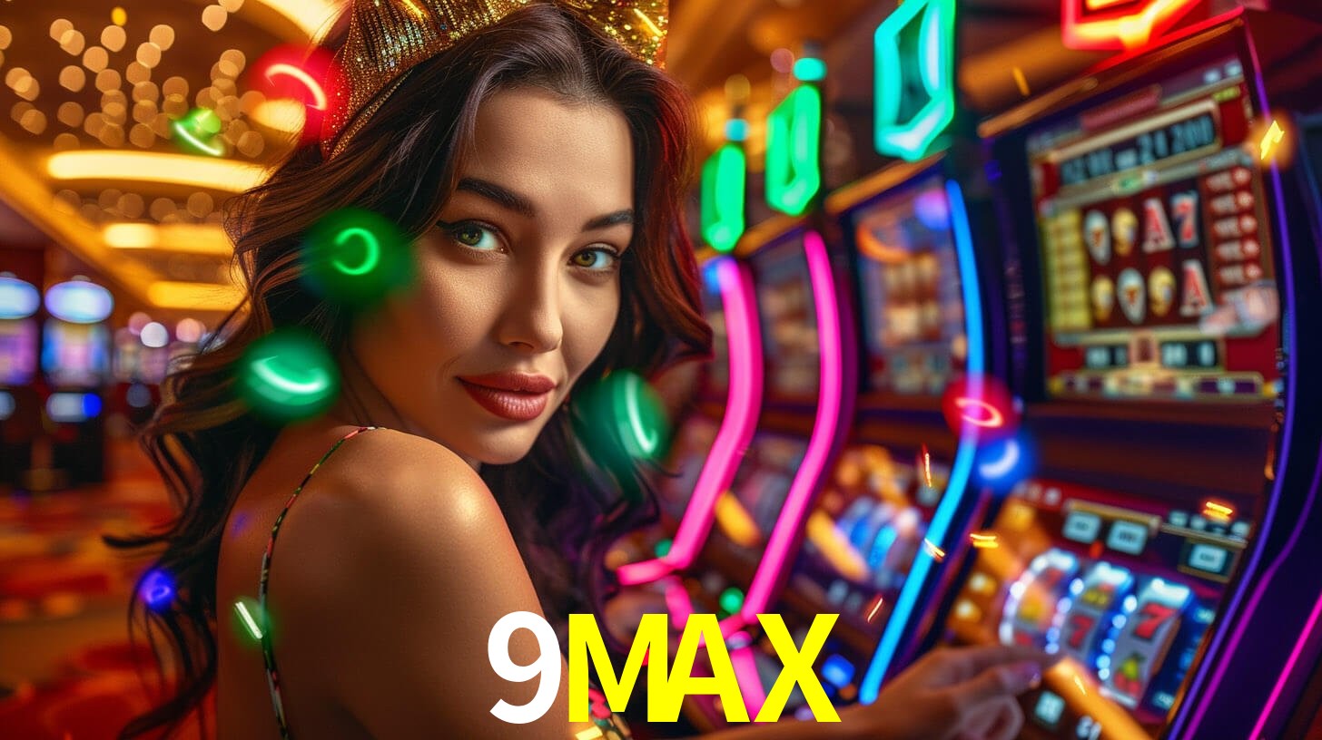 Interfaz de la app móvil 9MAX en un smartphone moderno